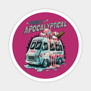 Ice Cream Post Apocalyptic Ice Cream Truck Magnet